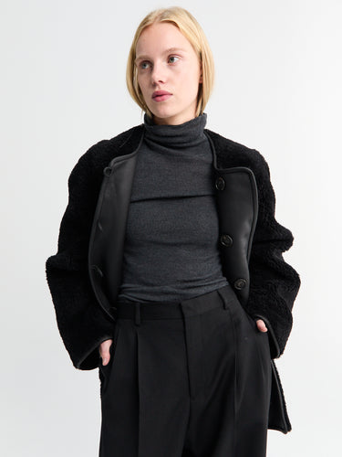 AF Agger - Shearling Coat in Black