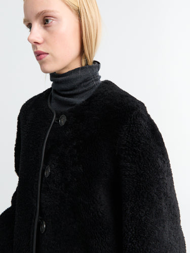 AF Agger - Shearling Coat in Black