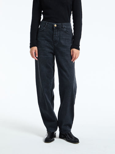 AF Agger - Barrel Jeans in Washed Black