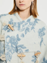 AF Agger - Klippan Boiled Wool Jacket in Blue Jacquard