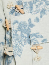 AF Agger - Klippan Boiled Wool Jacket in Blue Jacquard