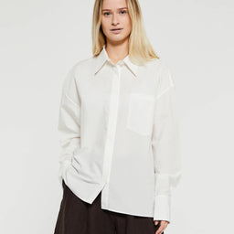 AF Agger - Cotton Poplin Oversize Shirt in Ecru