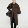 AF Agger - Water Resistant Coat in Dark Brown