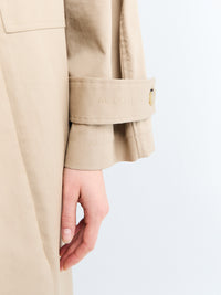 AF Agger - Water Resistant Coat in Cool Beige