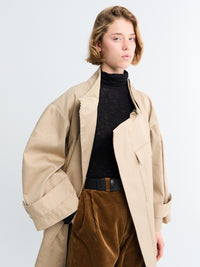 AF Agger - Water Resistant Coat in Cool Beige