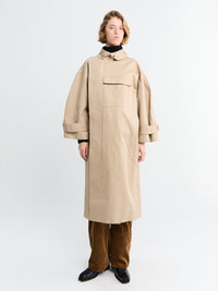 AF Agger - Water Resistant Coat in Cool Beige