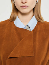 AF Agger - Suede Coat in Cognac