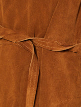 AF Agger - Suede Coat in Cognac