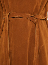 AF Agger - Suede Coat in Cognac