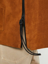 AF Agger - Suede Anorak Jacket in Cognac