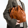 AF Agger - Leather Bucket Bag in Cognac