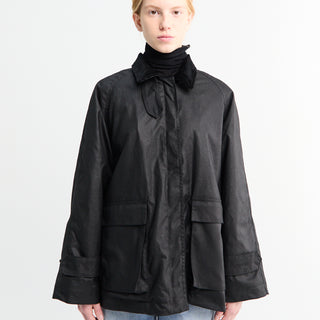 AF Agger - Oilskin Jacket in Black