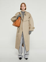 AF Agger - Water Resistant Coat in Cool Beige
