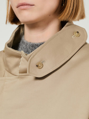 AF Agger - Water Resistant Coat in Cool Beige