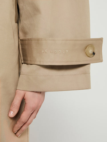 AF Agger - Water Resistant Coat in Cool Beige