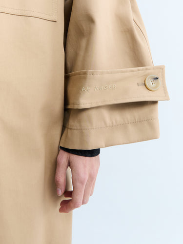 AF Agger - Water Resistant Coat in Beige