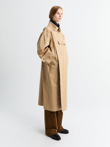 AF Agger - Water Resistant Coat in Beige