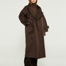 AF Agger - Water Resistant Coat in Dark Brown