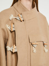 AF Agger - Klippan Boiled Wool Jacket in Beige With Stripes