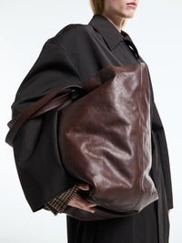 AF Agger - Leather Tote Bag in Brown