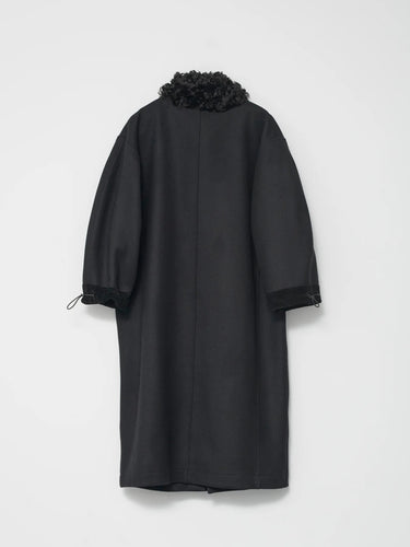 AF Agger - Hainsworth Wool Officer long Coat in Black