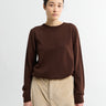 AF Agger - Merino knit crew neck in Brown