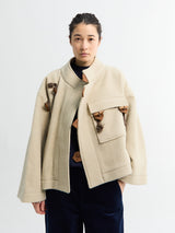 AF Agger - Klippan boiled wool jacket in Oatmeal