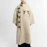 AF Agger - Klippan boiled wool duffle coat in Oatmeal