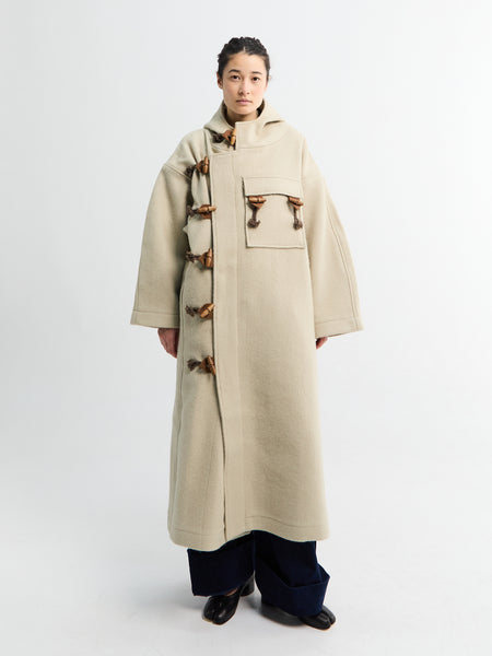 AF Agger - Klippan boiled wool duffle coat in Oatmeal – Stoy