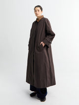 AF Agger - Waxed Cotton Mack coat in Brown