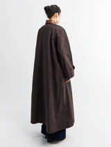 AF Agger - Waxed Cotton Mack coat in Brown