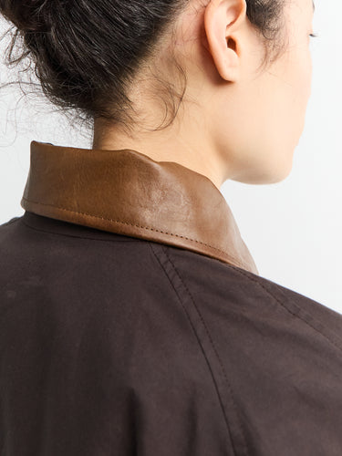 AF Agger - Waxed Cotton Mack coat in Brown