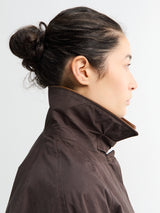 AF Agger - Waxed Cotton Mack coat in Brown