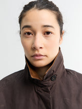 AF Agger - Waxed Cotton Mack coat in Brown