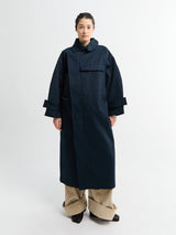 AF Agger - Water Resistant Coat in Navy
