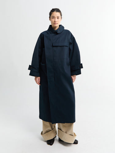 AF Agger - Water Resistant Coat in Navy
