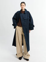 AF Agger - Water Resistant Coat in Navy