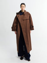 AF Agger - Water resistant trench coat in Dusty Brown