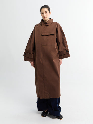 AF Agger - Water resistant trench coat in Dusty Brown