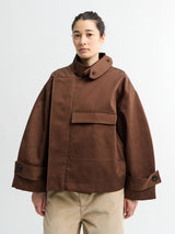 AF Agger - Water resistant trench jacket in Dusty Brown