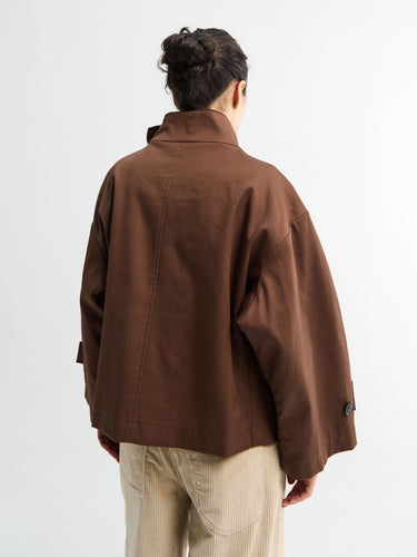 AF Agger - Water resistant trench jacket in Dusty Brown