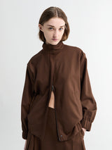 AF Agger - Tropical wool Tracksuit top in Brown