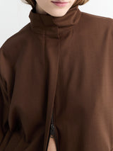 AF Agger - Tropical wool Tracksuit top in Brown