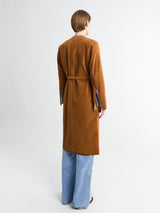 AF Agger - Suede Coat in Cognac