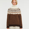 AF Agger - Hand Knit Crewneck in Brown