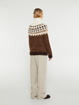 AF Agger - Hand Knit Crewneck in Brown