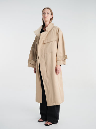 AF Agger - Water Resistant Coat in Beige