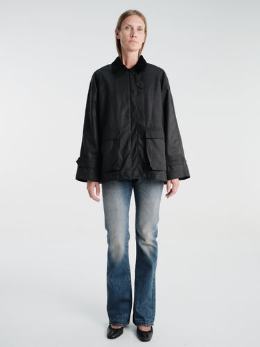 AF Agger - Oilskin Jacket in Black