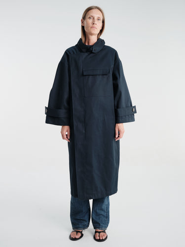 AF Agger - Water Resistant Coat in Navy