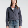 Dunst - Essential Slim Checked Shirt in Blue Navy